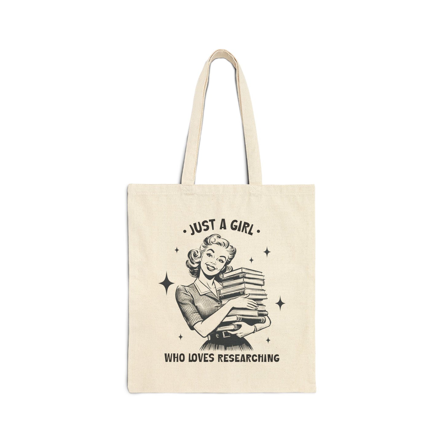 Just a Girl Who Loves Researching Tote Bag