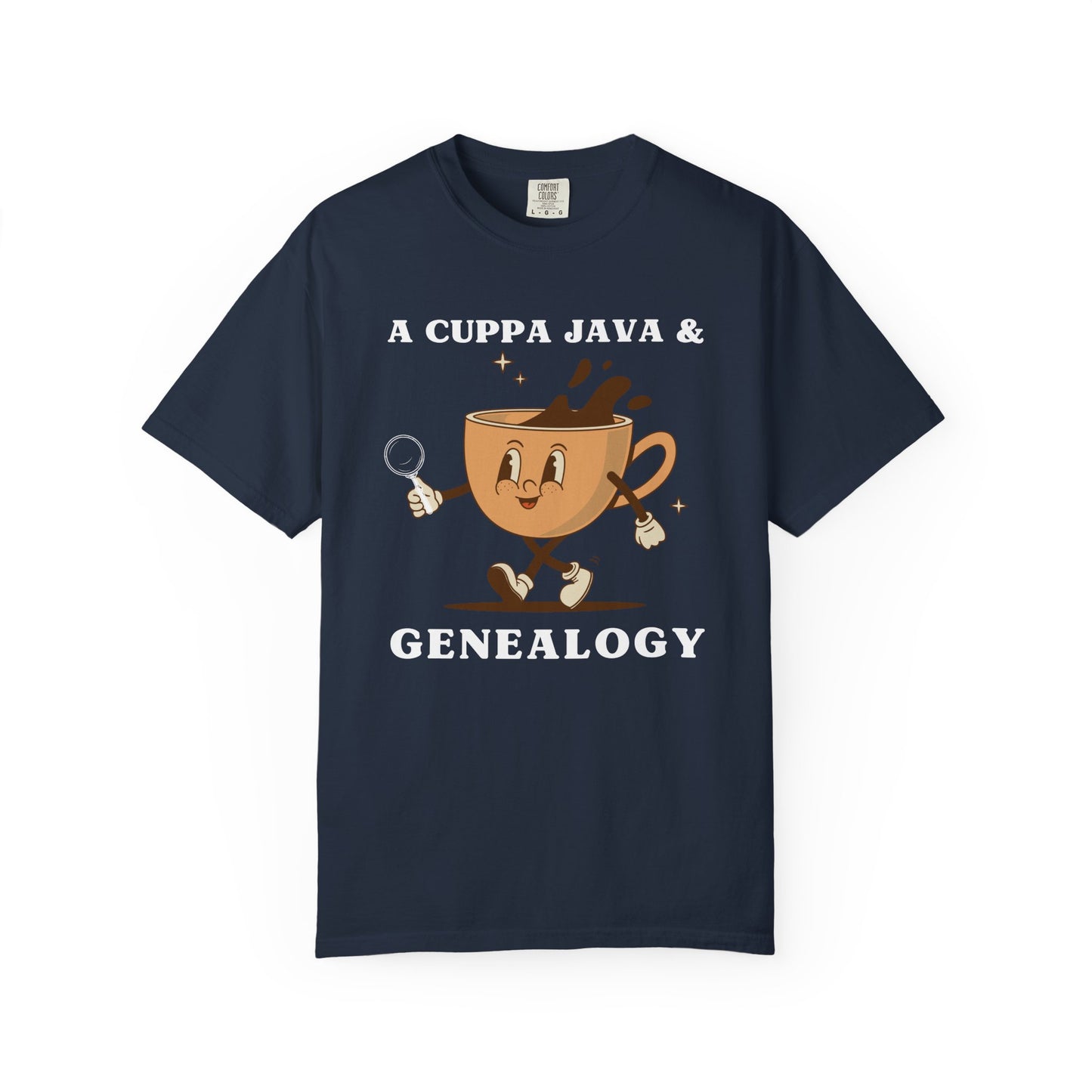 A Cuppa Java Genealogy Short Sleeve T-shirt