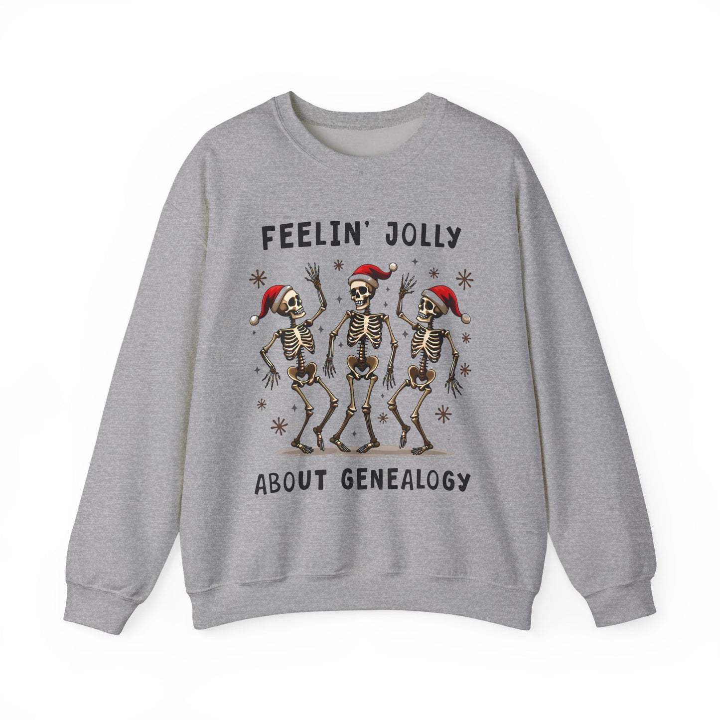 Feelinā Jolly About Genealogy Christmas Sweatshirt