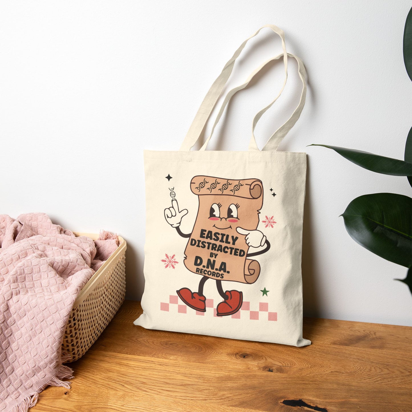 Easily Distracted by DNA Records Tote