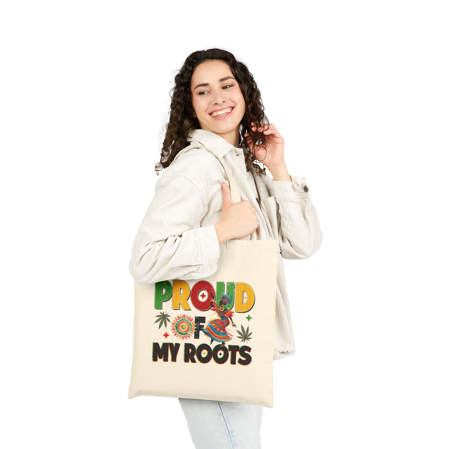 Proud of My Roots Afro Tote Bag