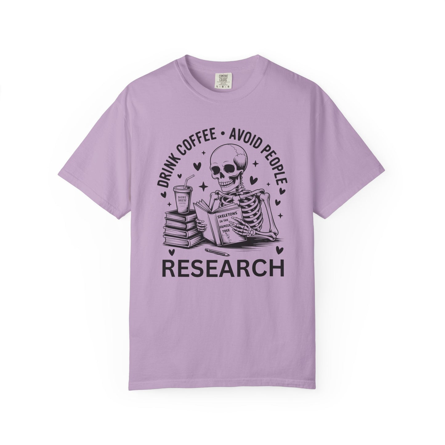Bone Brew Coffee Research Halloween Genealogy T-Shirt