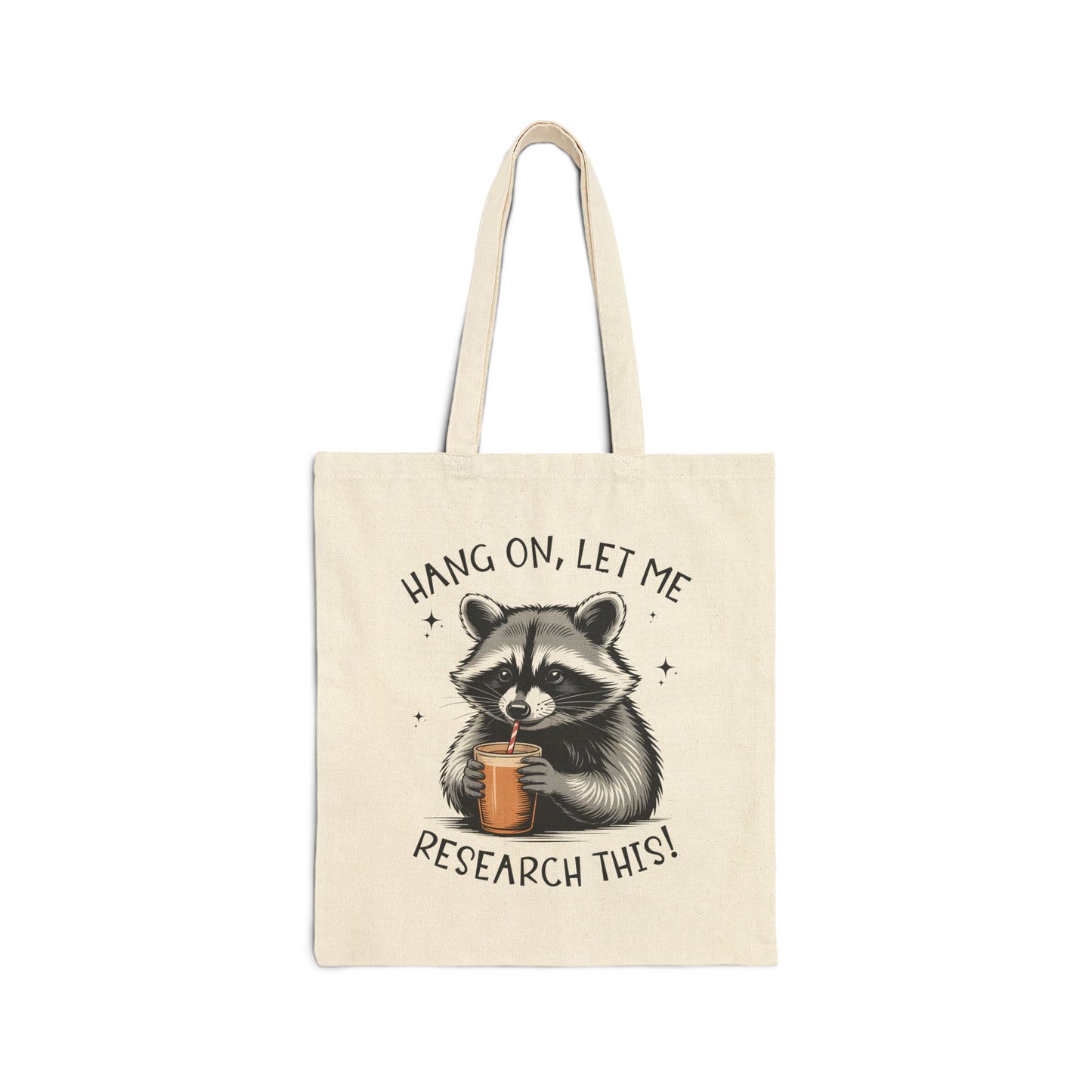 Funny Raccoon Research Tote Bag