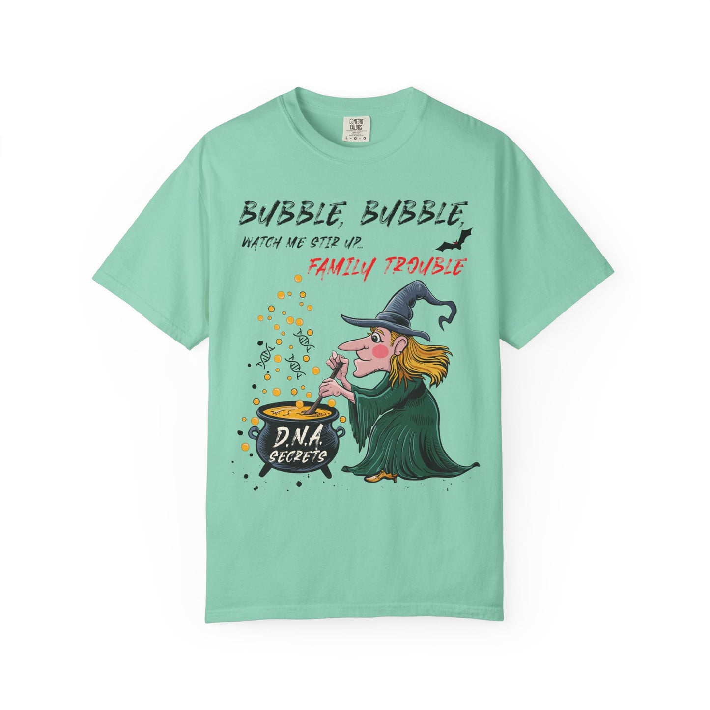 Funny DNA Genealogy T-Shirt Bubble Trouble