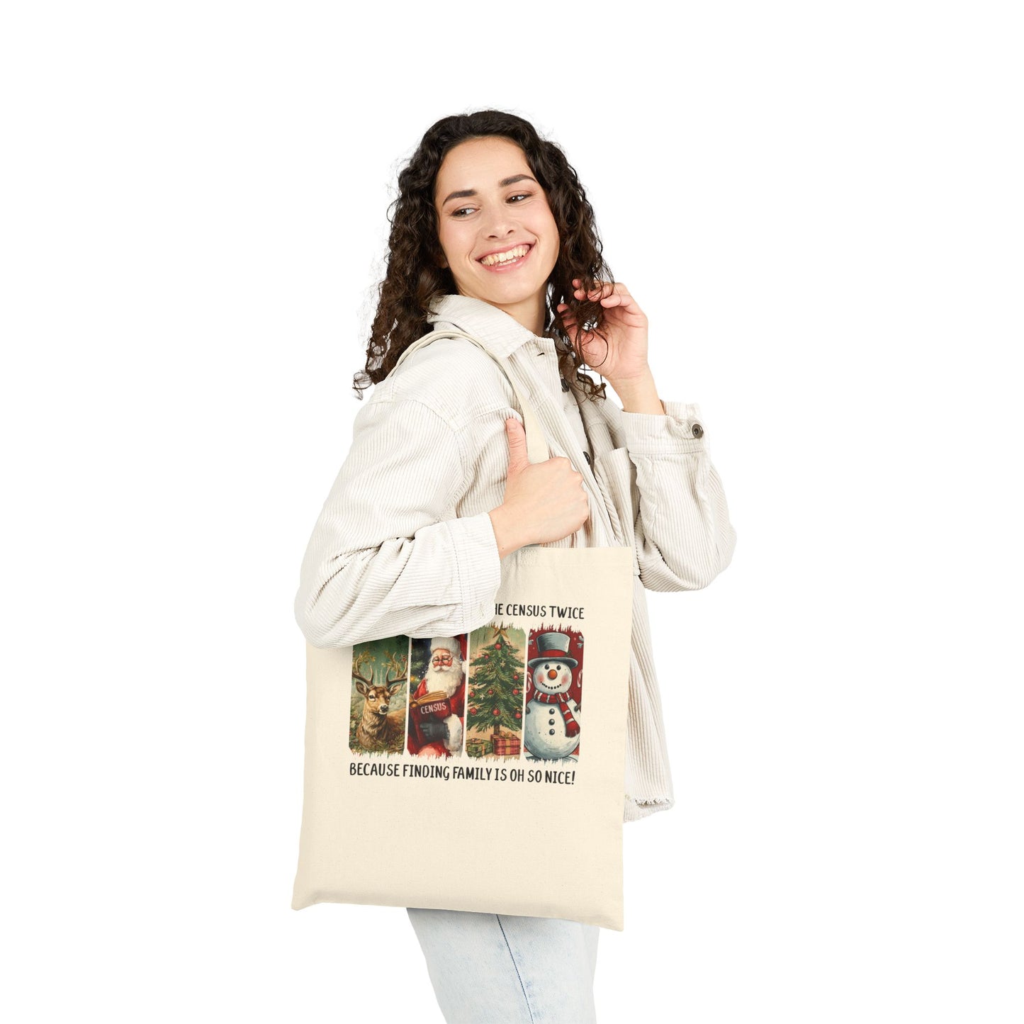 Santa’s Checking the Census Twice Tote Bag