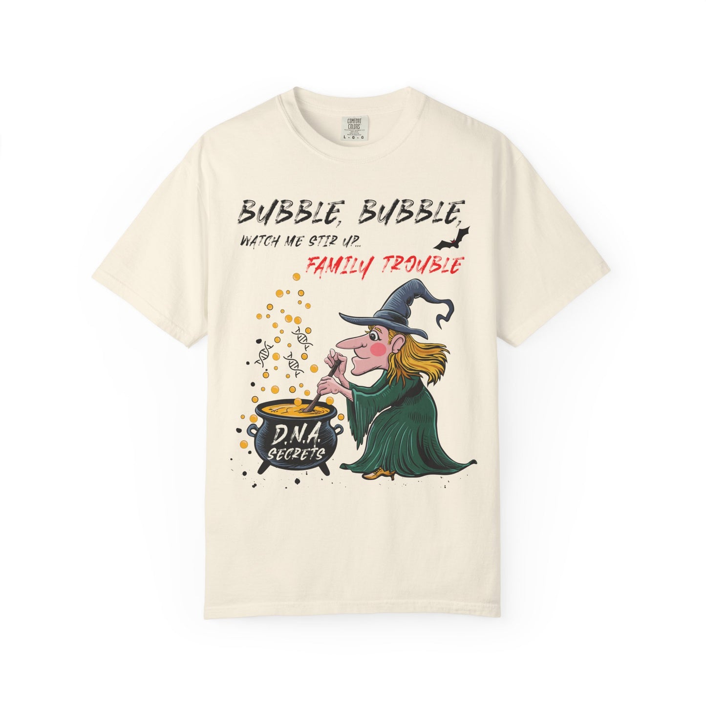 Funny DNA Genealogy T-Shirt Bubble Trouble