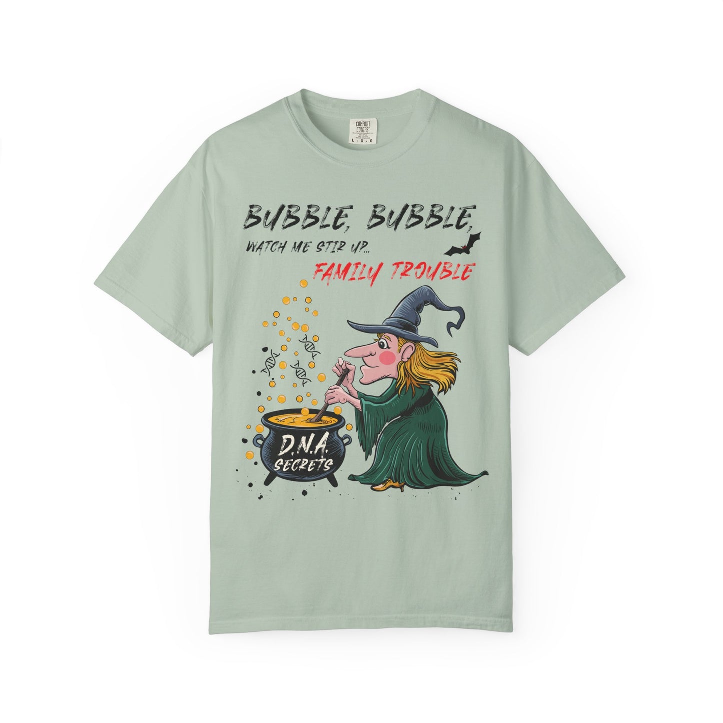 Funny DNA Genealogy T-Shirt Bubble Trouble