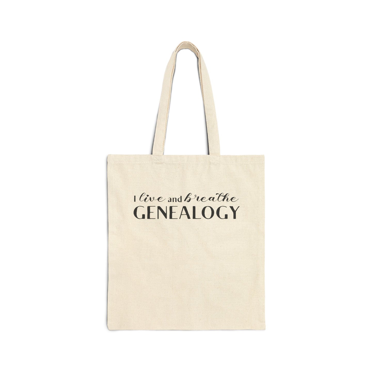 I Live and Breathe Genealogy Tote Bag