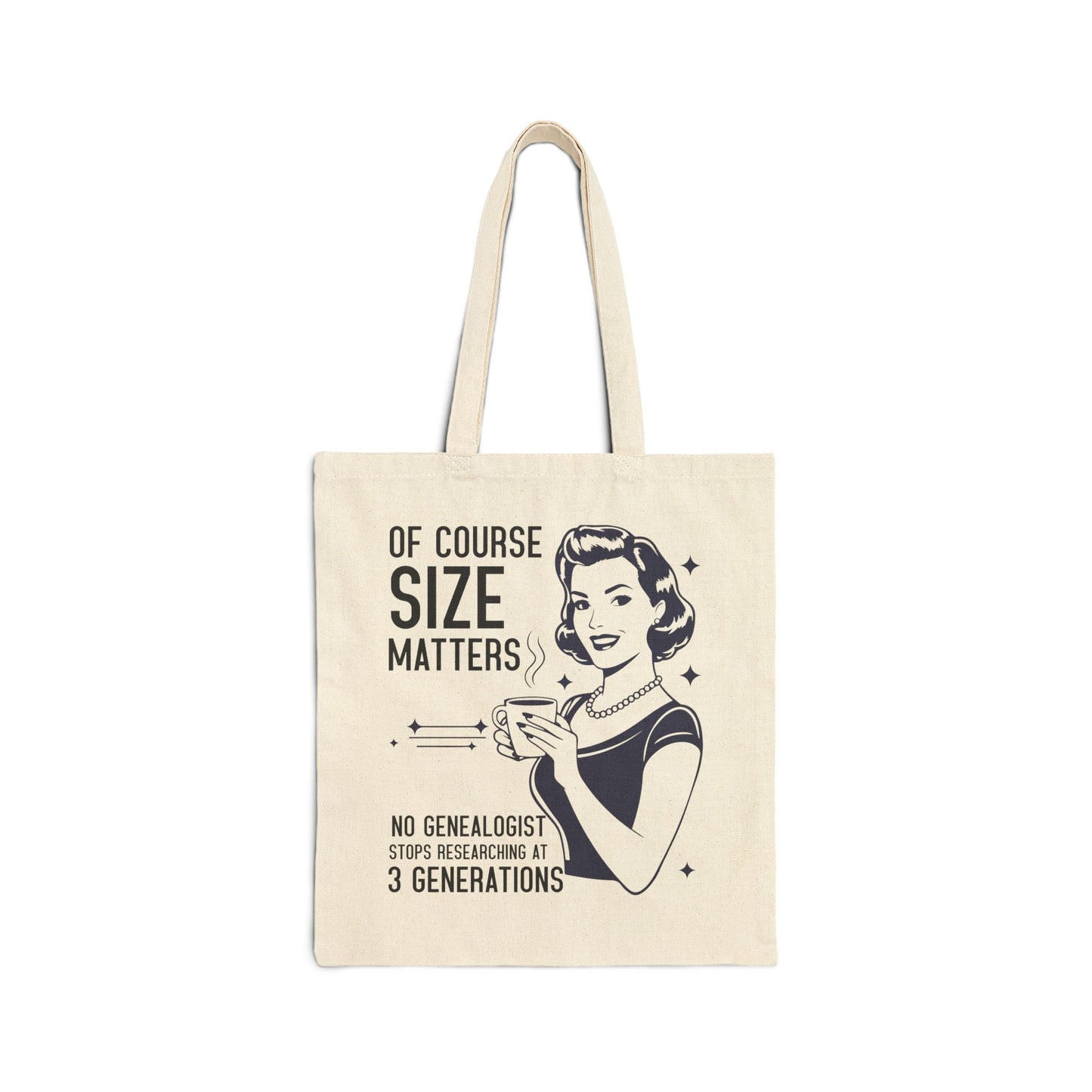 Funny Size Matters Tote Bag