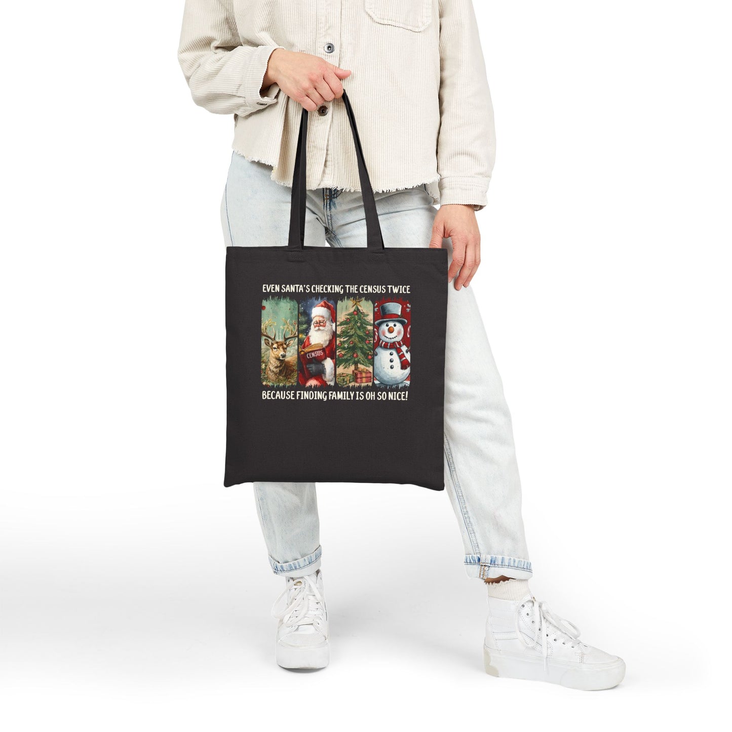 Santa’s Checking the Census Twice Tote Bag