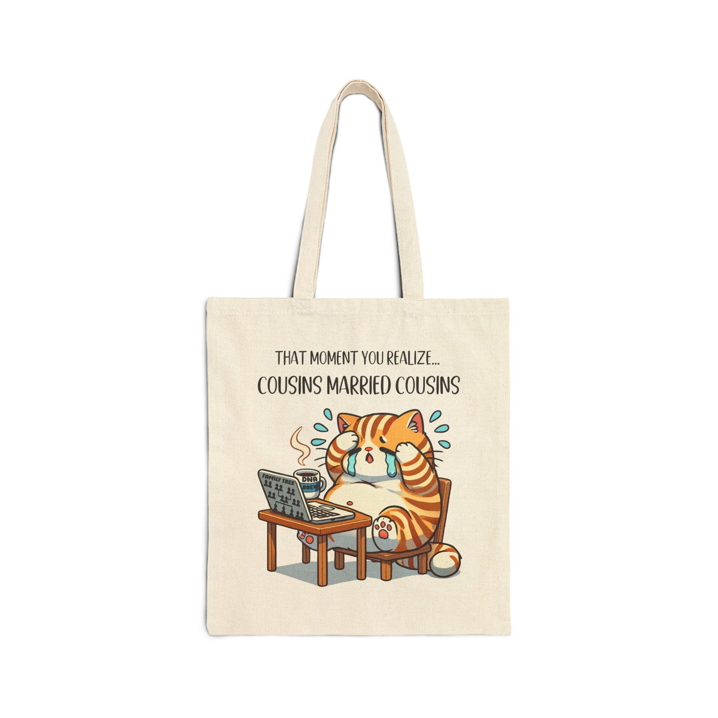 Funny Crying Cat Tote Bag