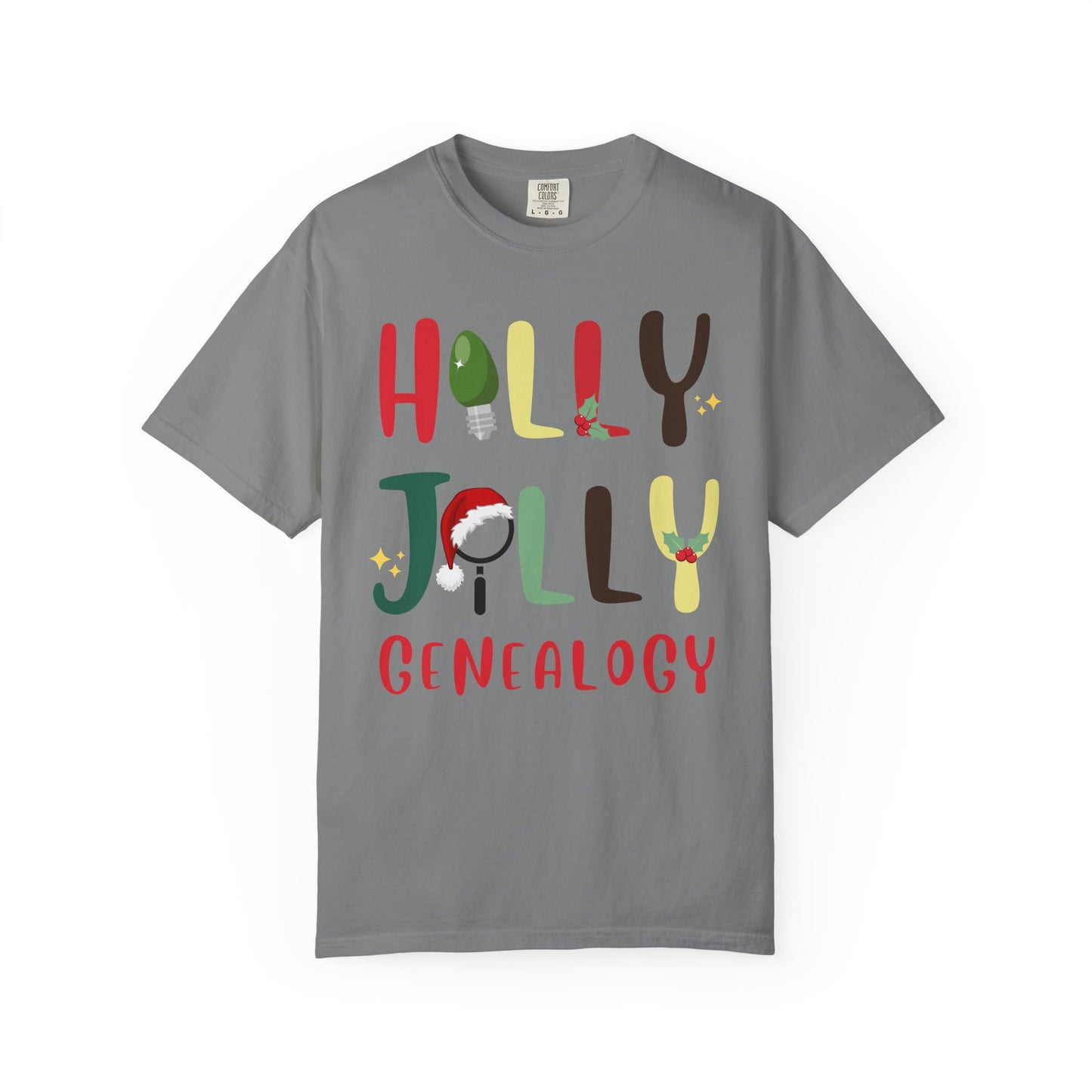 Holly Jolly Genealogy Christmas T-Shirt