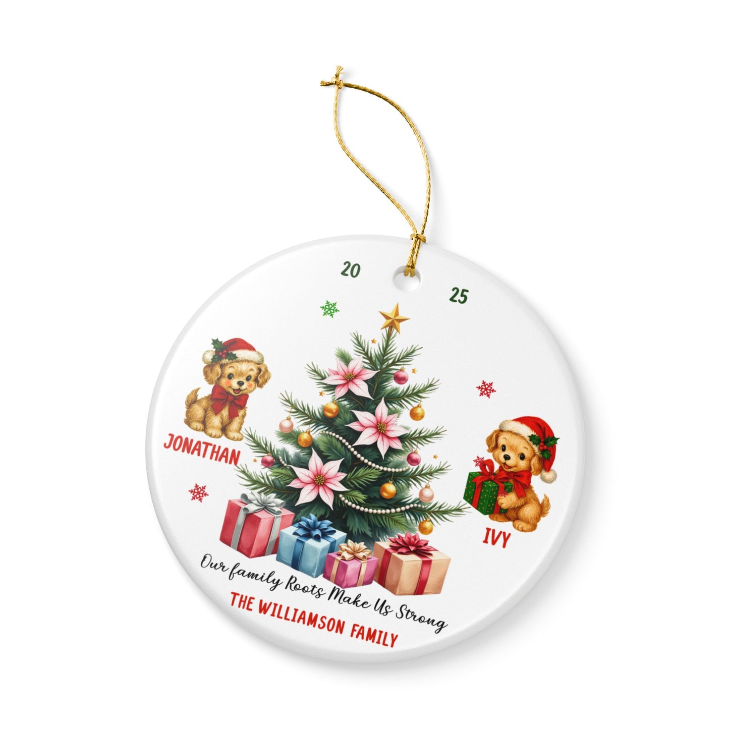 Vintage Personalized Christmas Ornament 2025