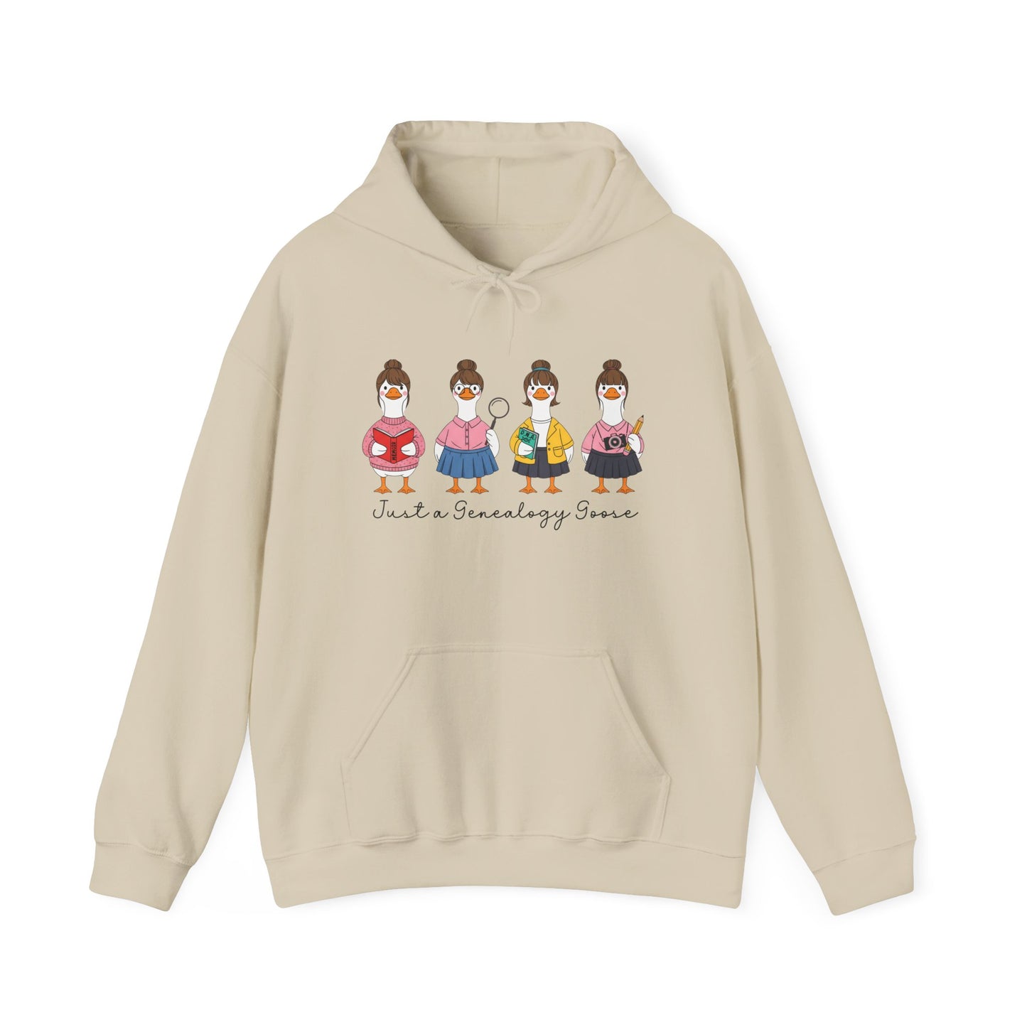 Just a Genealogy Goose Hoodie