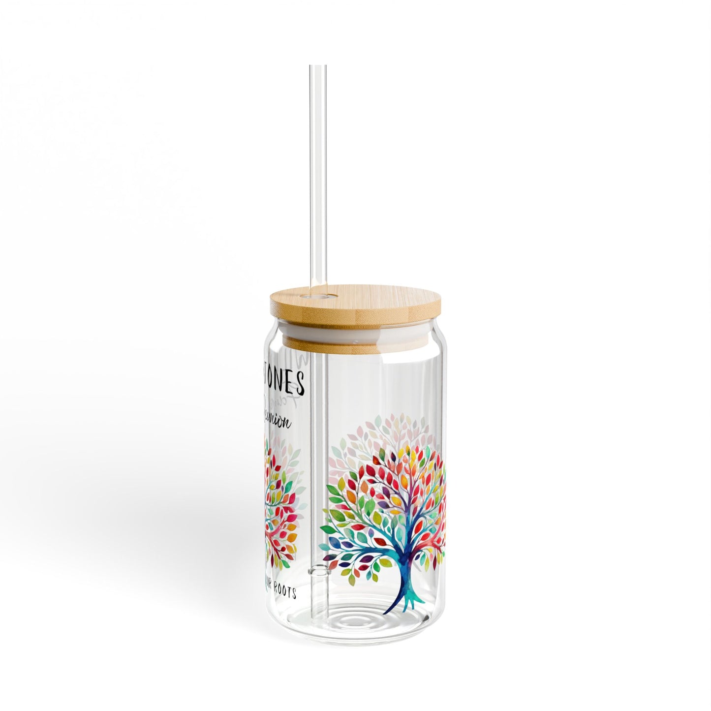 Personalized Family Reunion Glass Sipper Cup