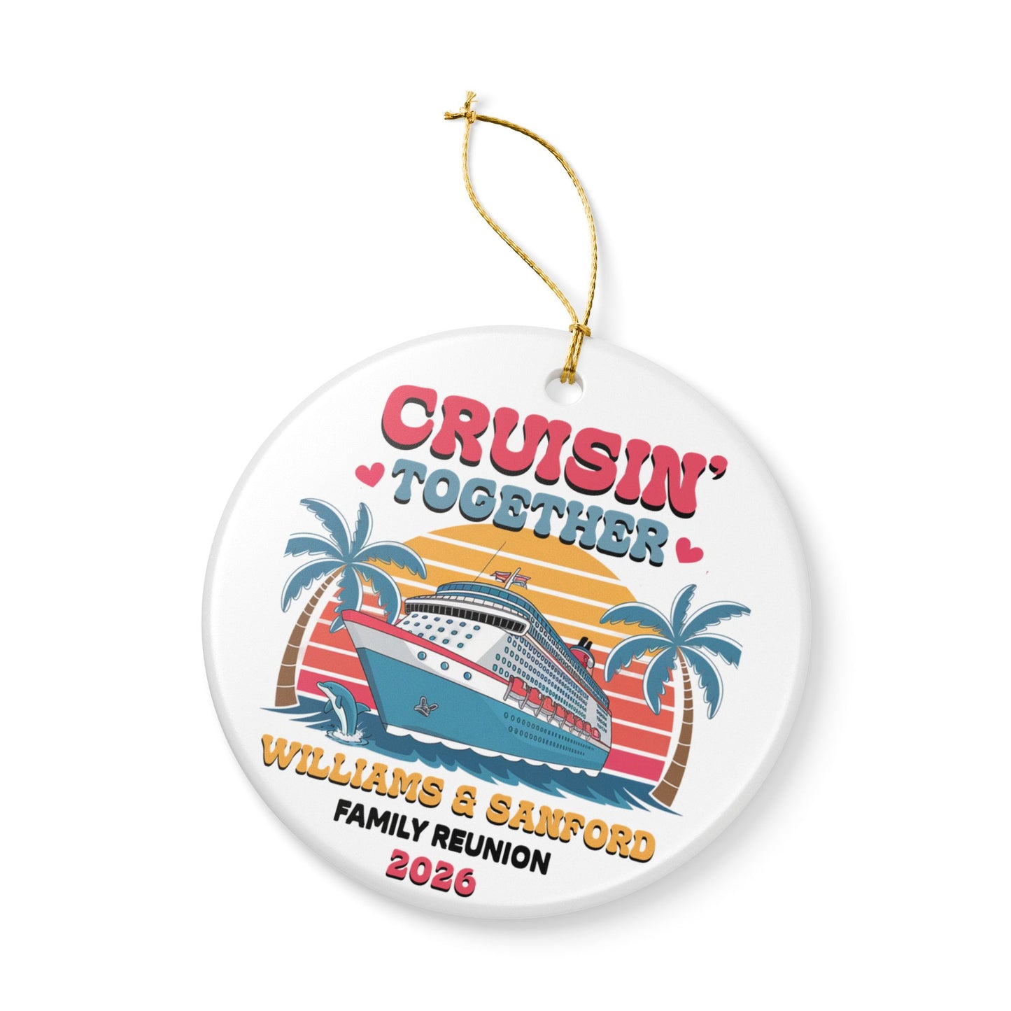 Family Cruise Personalized Ornament