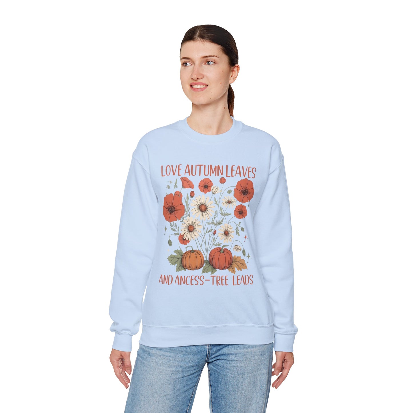 Love Autumn Leaves and Ancess-Tree Leads Sweatshirt
