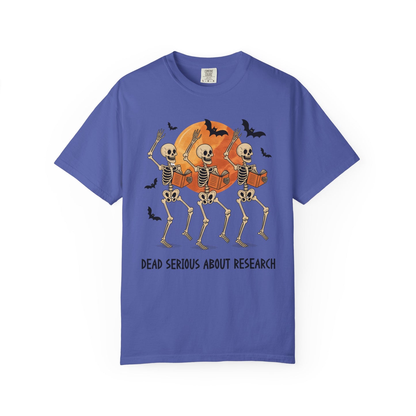 Dead Serious about Research Skeleton Halloween T-Shirt