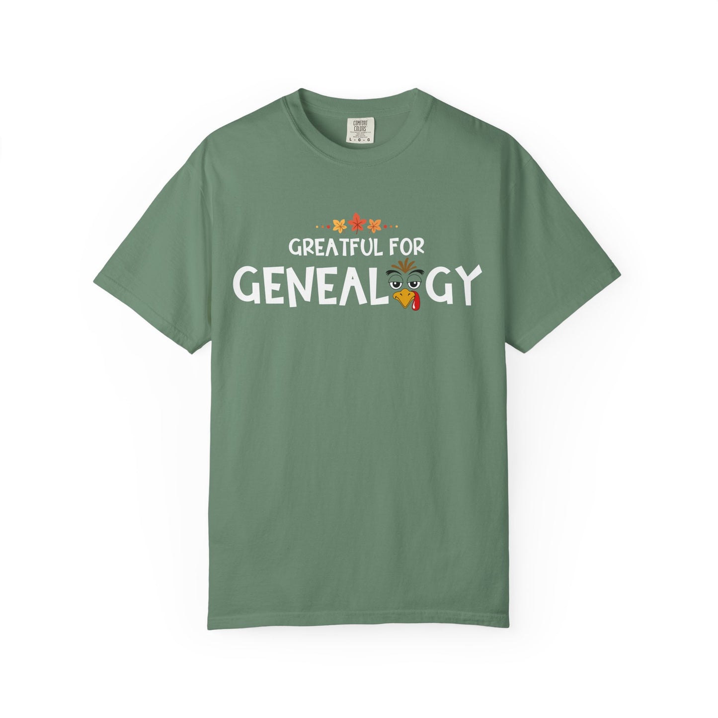Grateful for Genealogy Thanksgiving Tshirt Gift