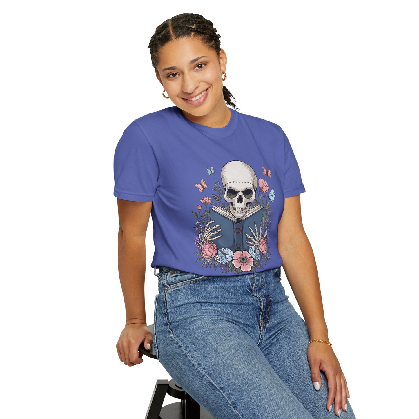 Researching is My Therapy Vintage Skeleton T-Shirt