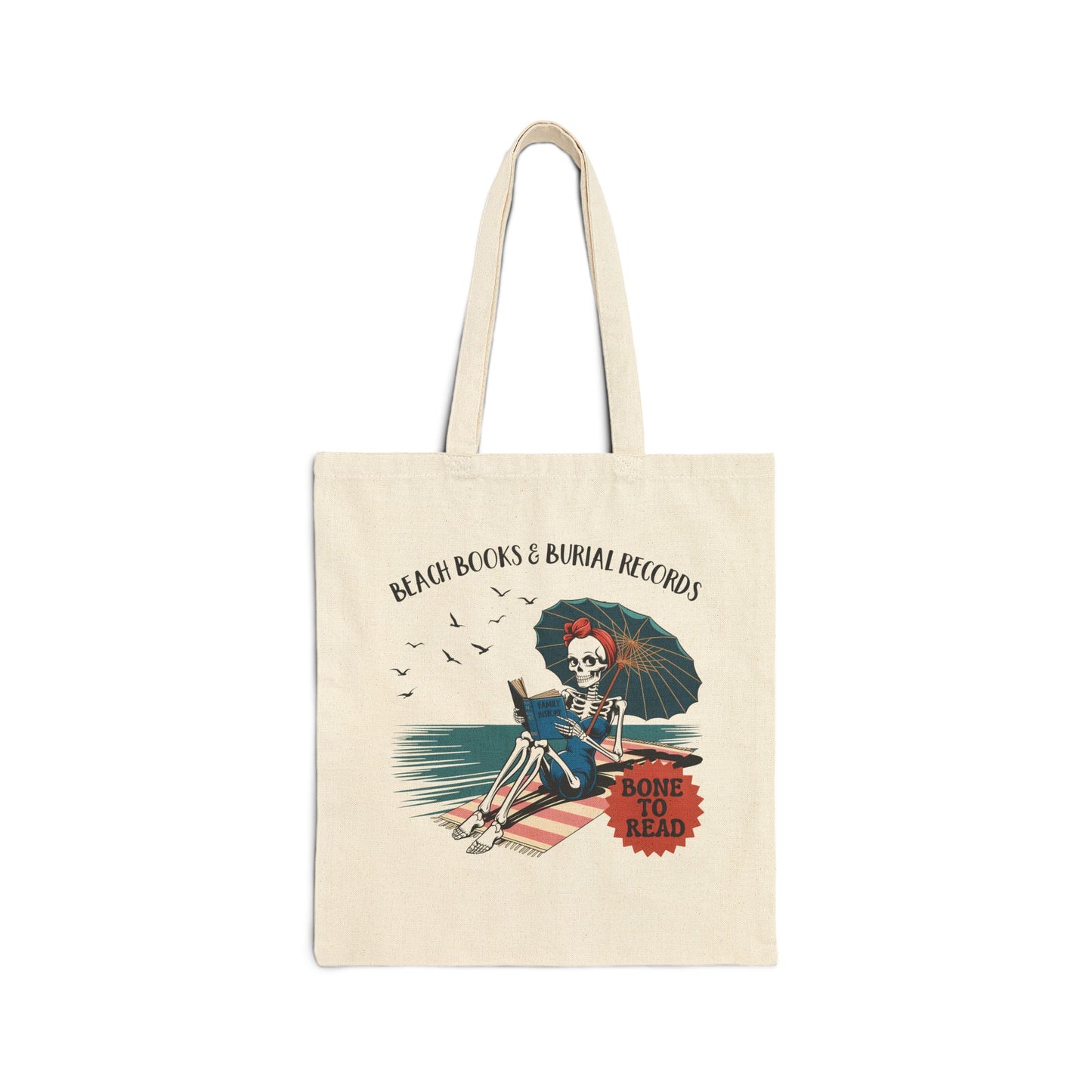 Skeleton Bone to Read Tote Bag