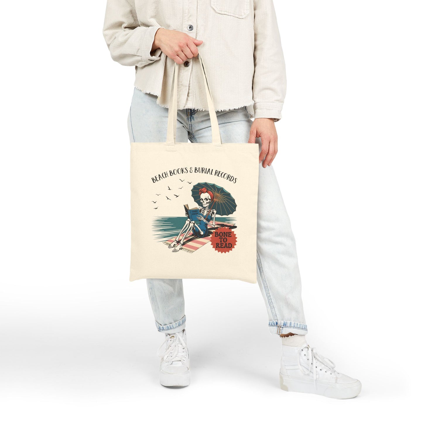 Skeleton Bone to Read Tote Bag