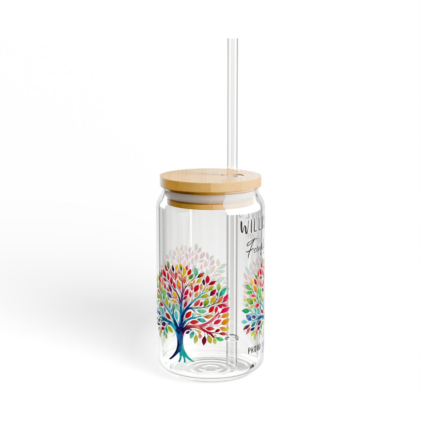 Personalized Family Reunion Glass Sipper Cup