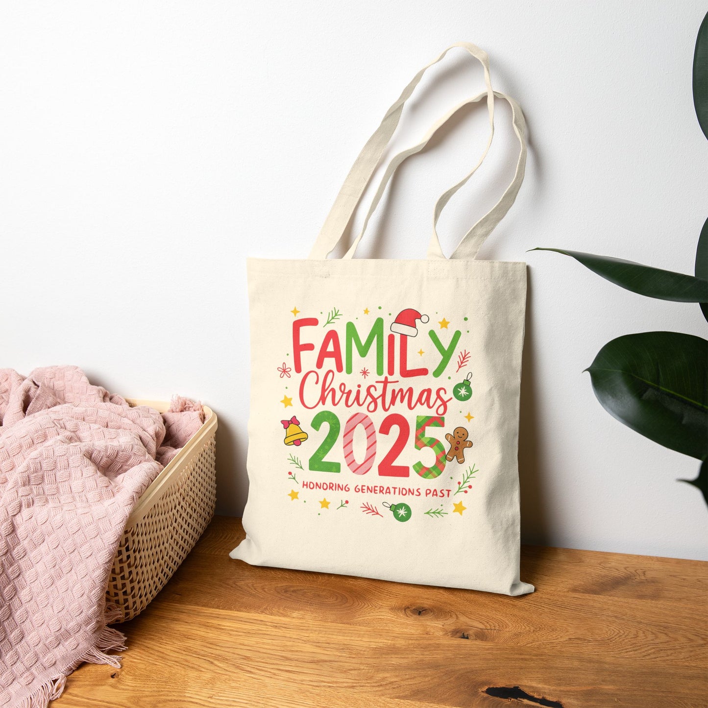 Family Christmas 2025 Tote Bag