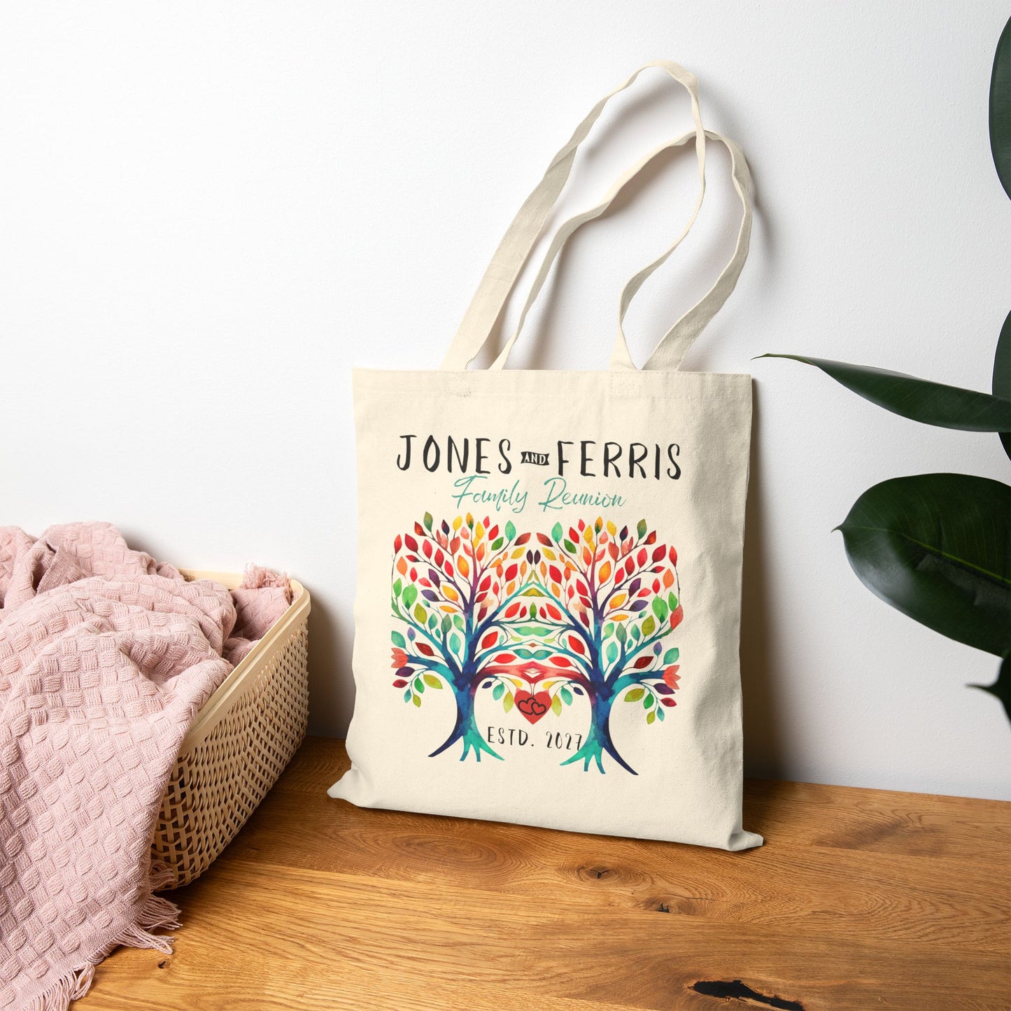Personalized Family Reunion Tote Bag
