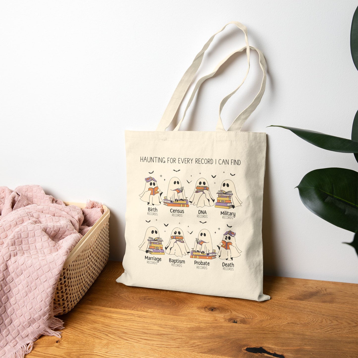 Haunting for Records Tote Bag