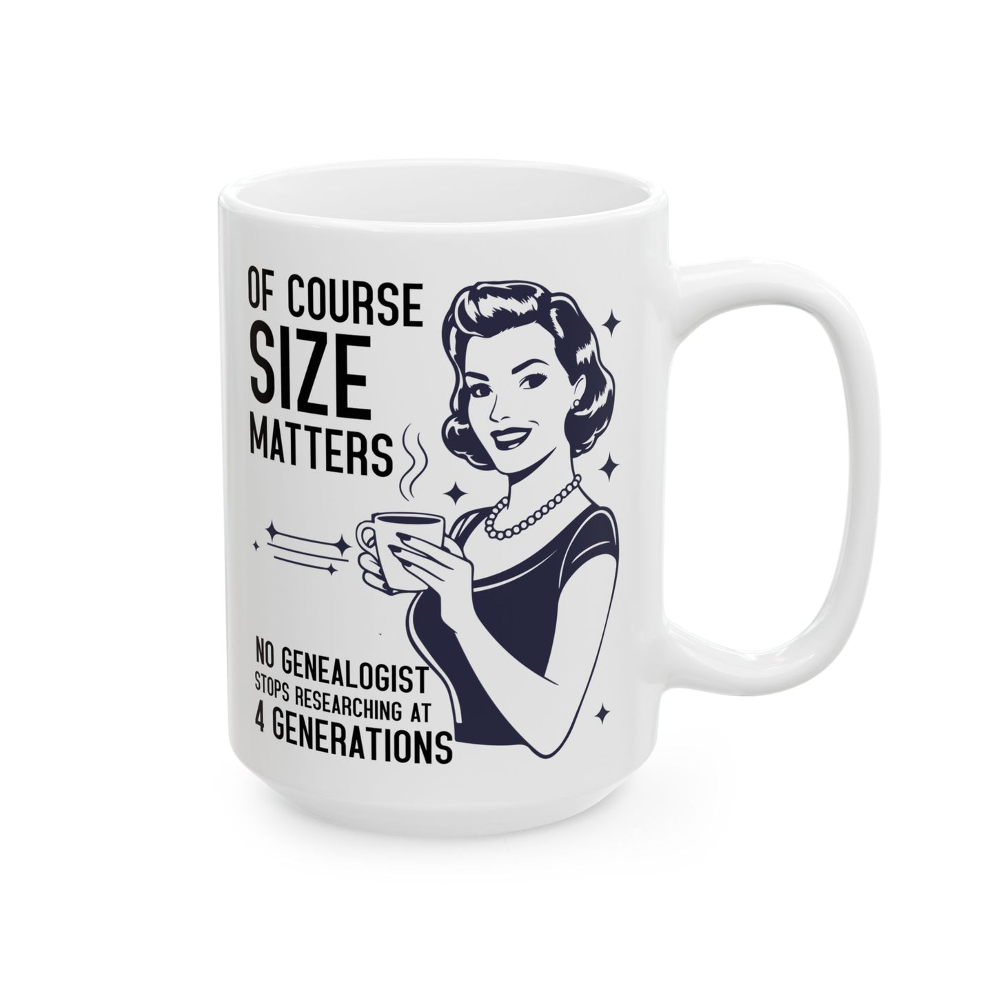 Size Matters Funny Genealogy Mug