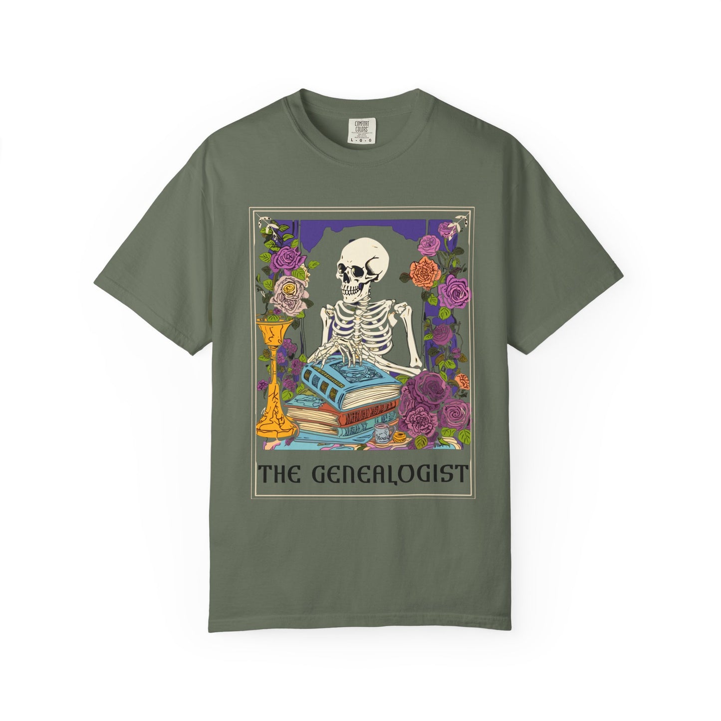 The Genealogist Vintage Skeleton Halloween T-Shirt