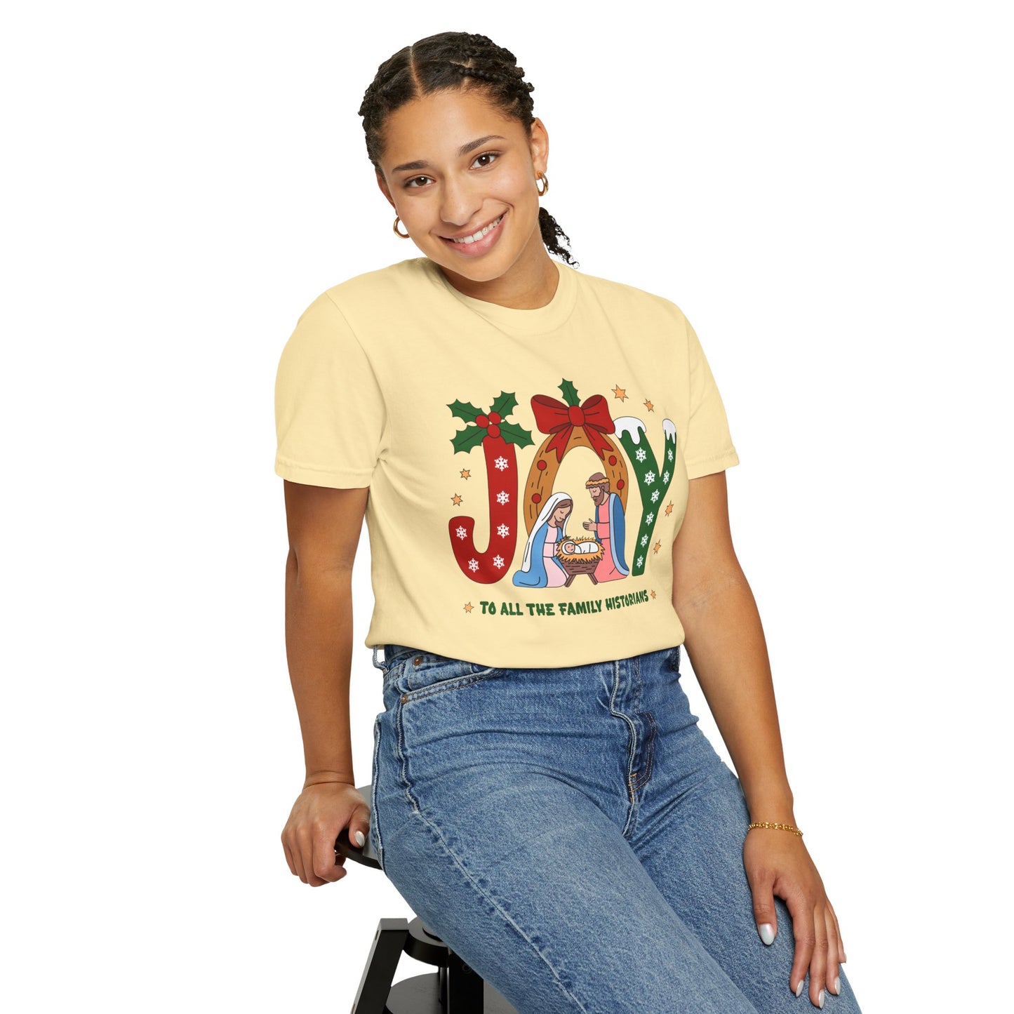 Joy to All the Family Historians Christmas T-Shirt