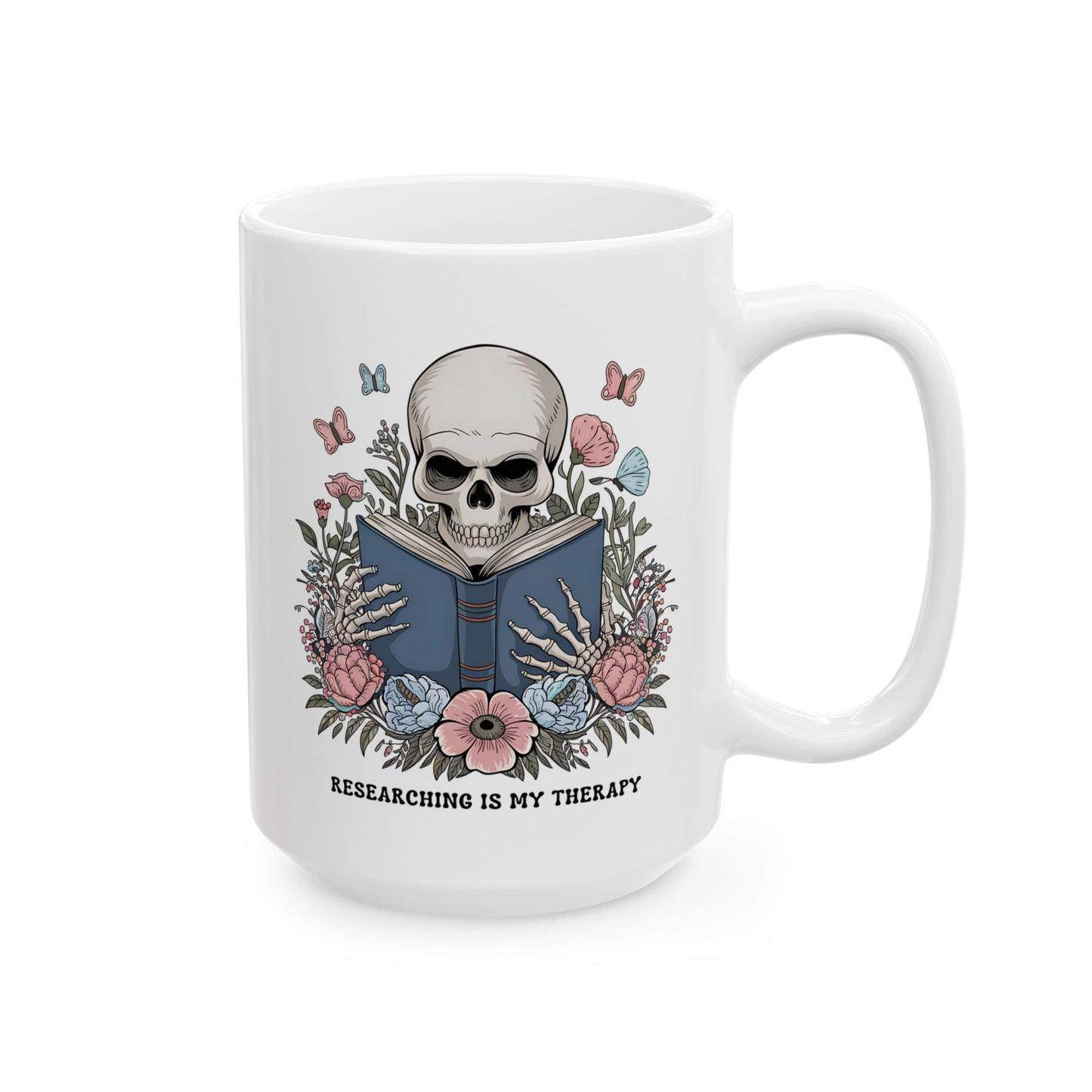 Researching Is My Therapy Mug