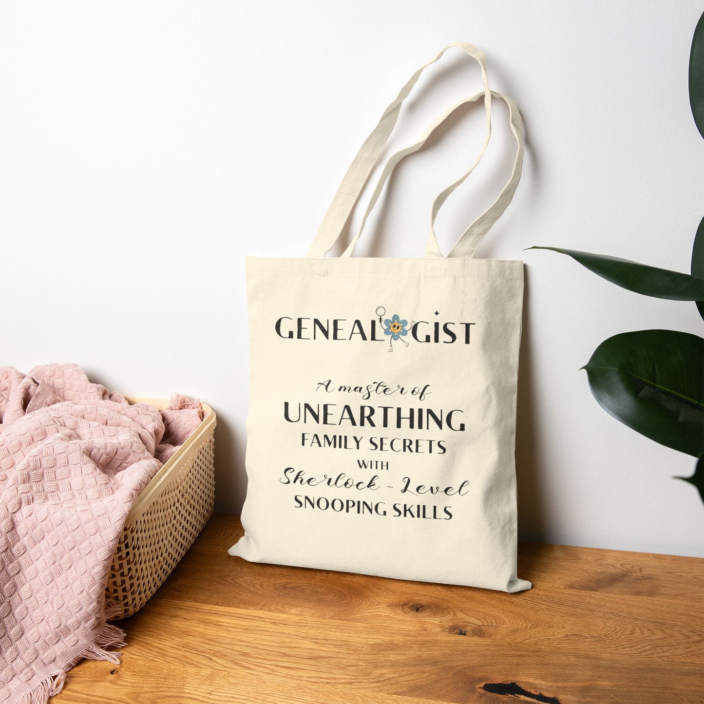 Genealogist Description Tote Bag