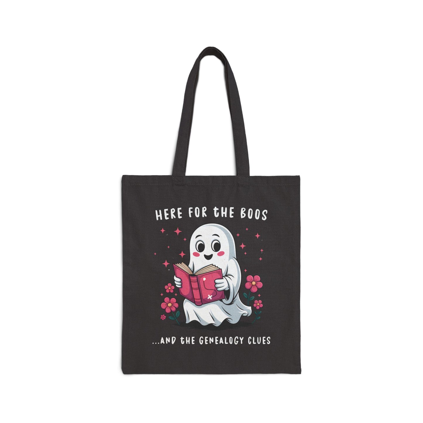 Here for the Boos and Family Clues Ghost Tote Bag
