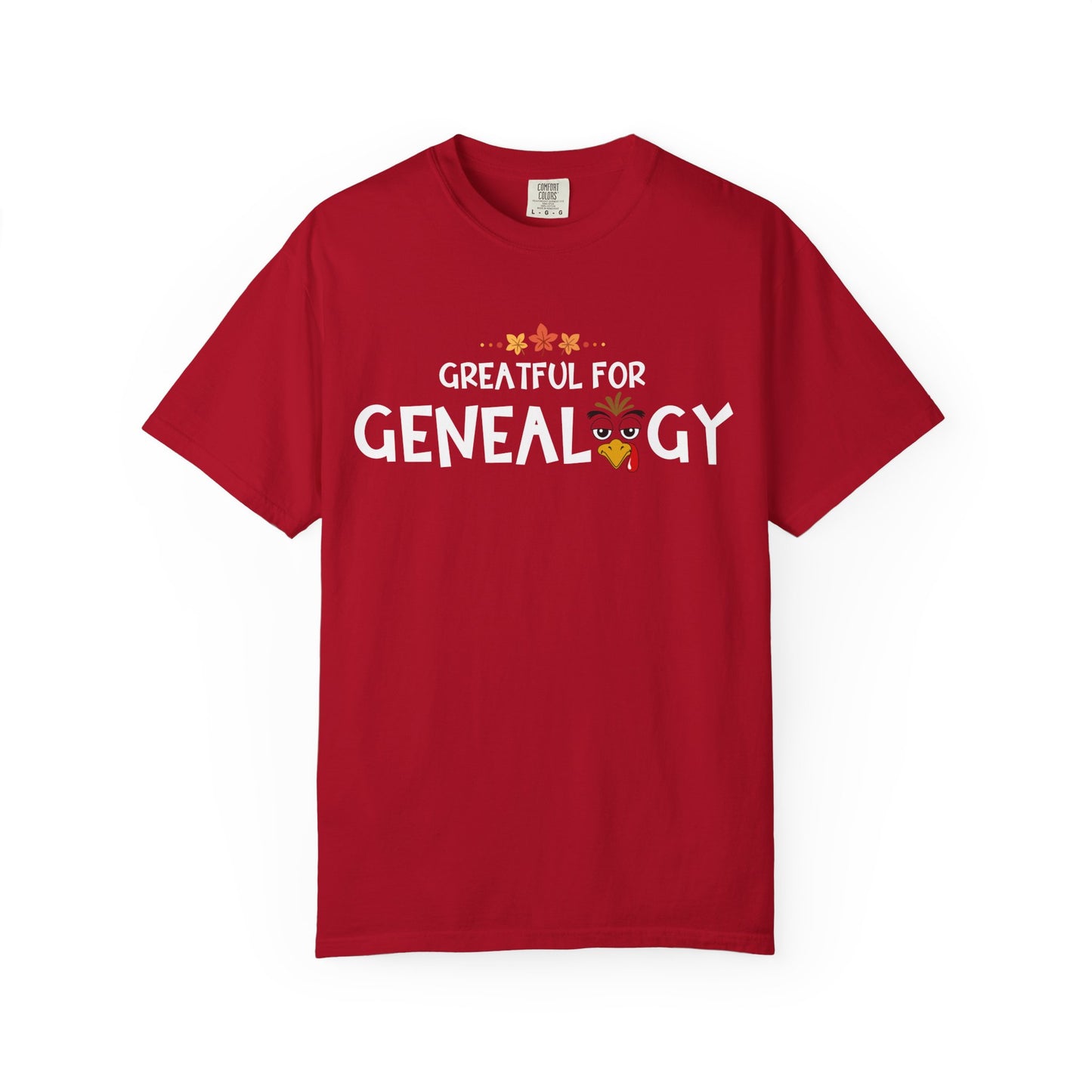 Grateful for Genealogy Thanksgiving Tshirt Gift