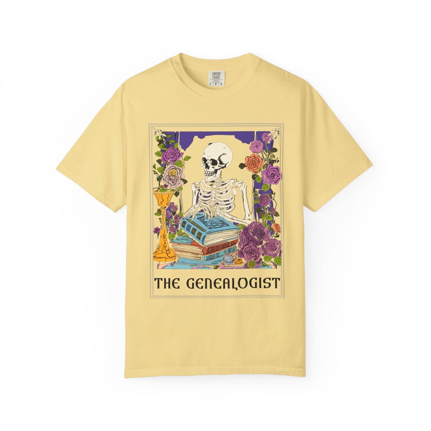 The Genealogist Vintage Skeleton Halloween T-Shirt