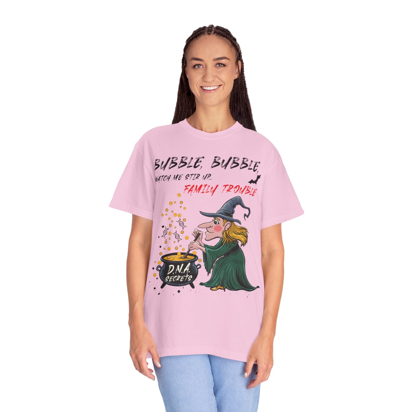 Funny DNA Genealogy T-Shirt Bubble Trouble