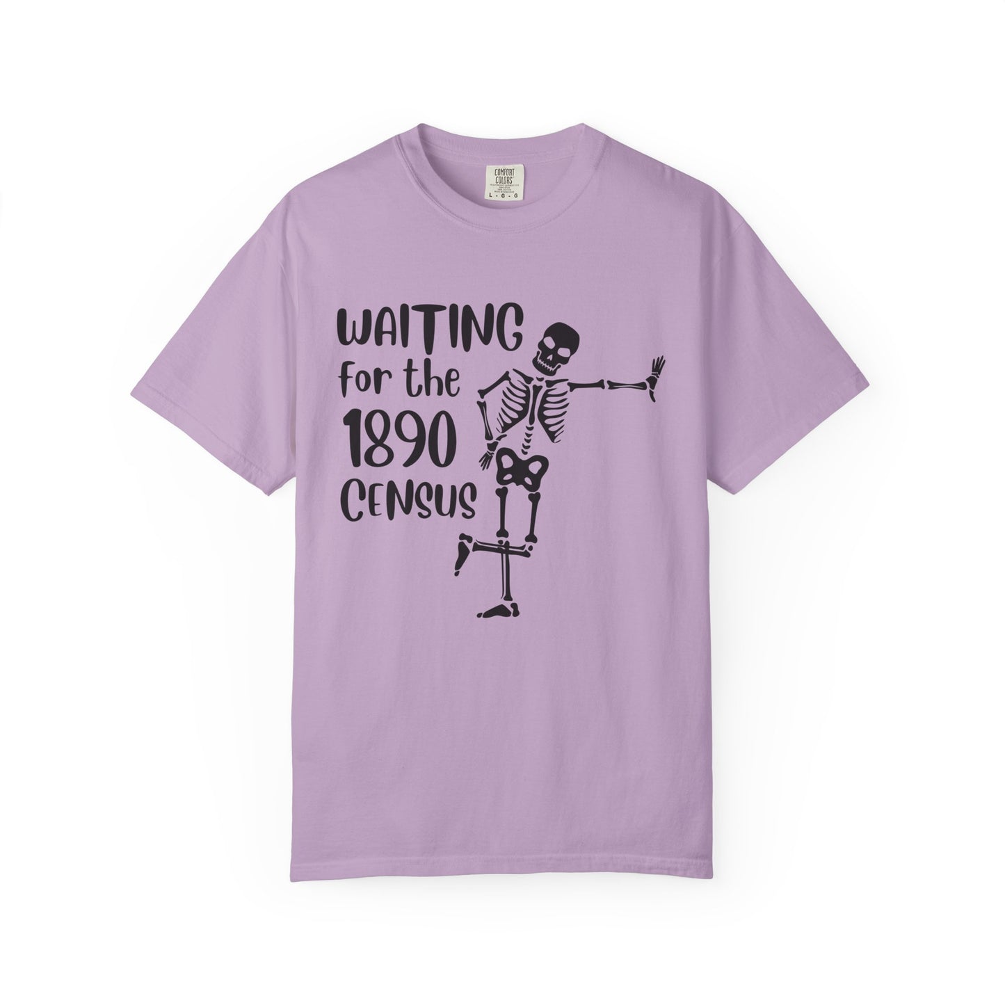 Waiting for the 1890 Census Skeleton Genealogy Shirt