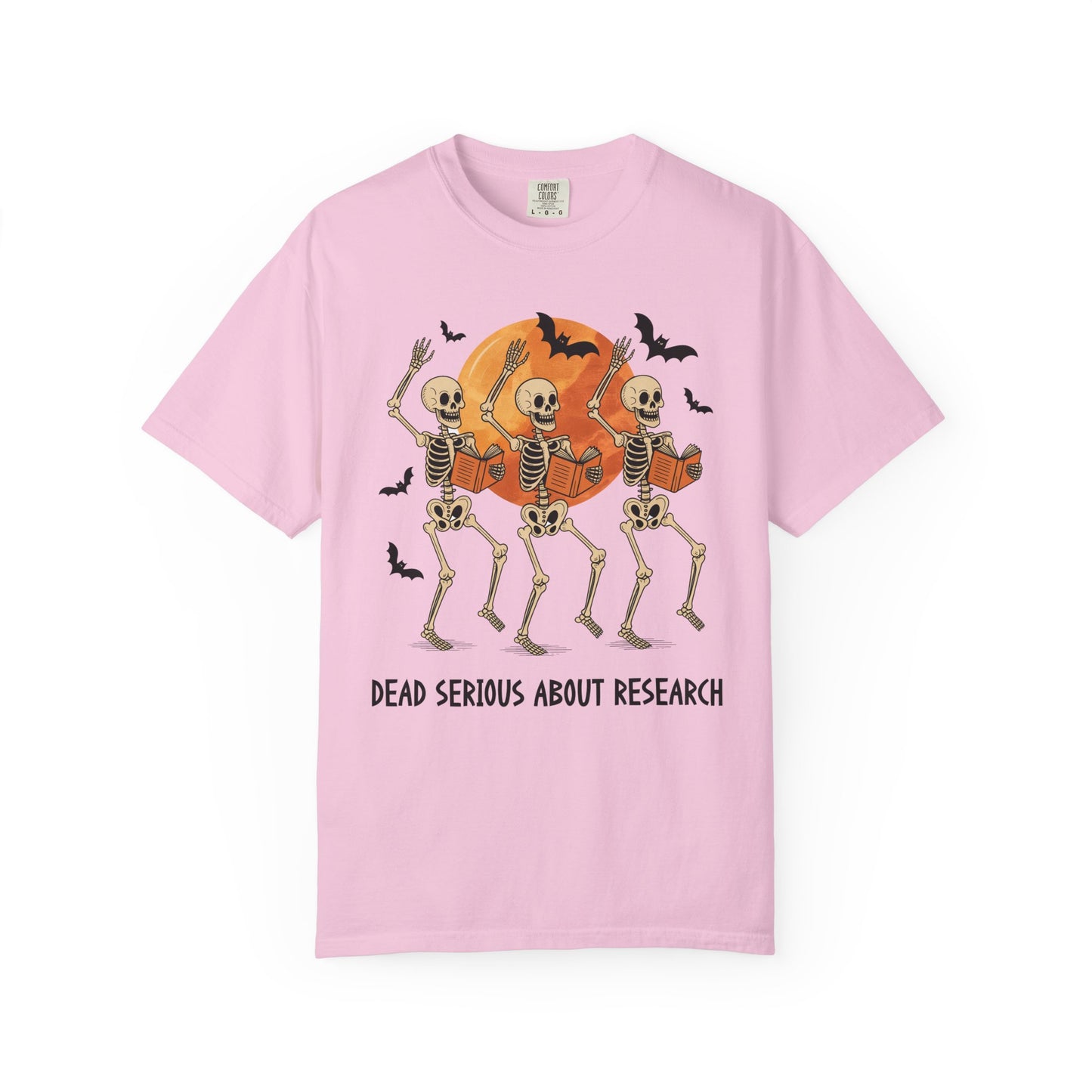Dead Serious about Research Skeleton Halloween T-Shirt