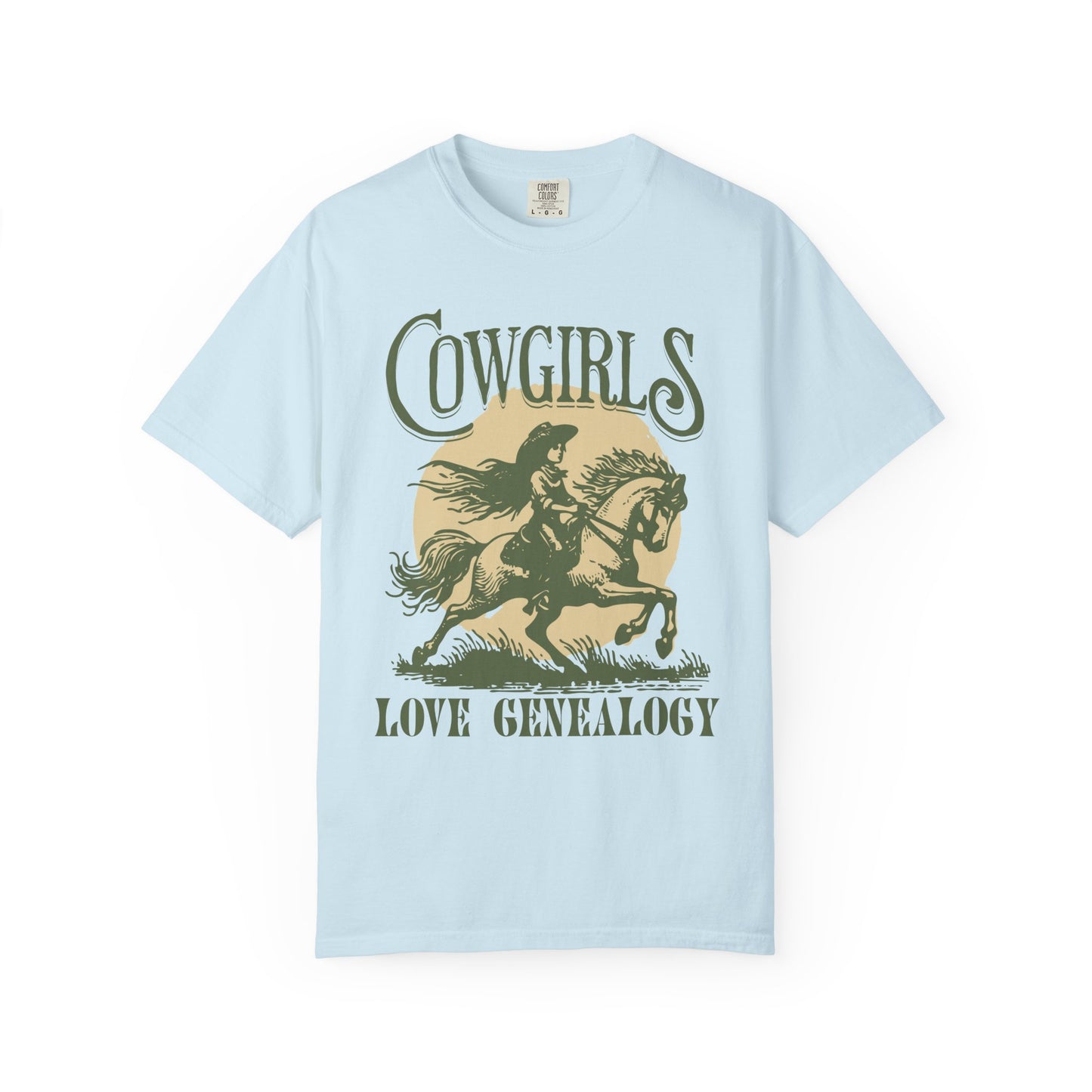 Cowgirls Love Genealogy Comfort Colors Genealogy T-Shirt