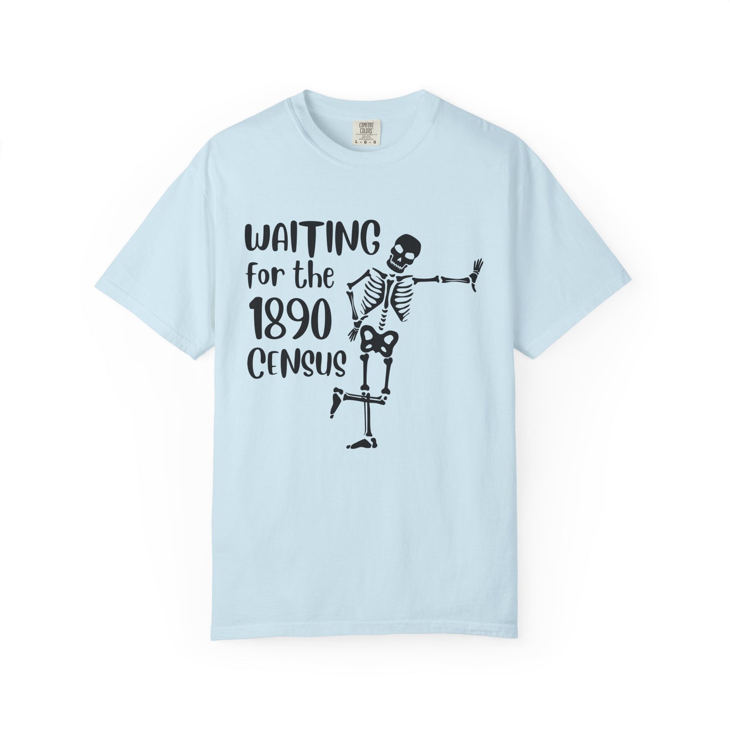 Waiting for the 1890 Census Skeleton Genealogy Shirt