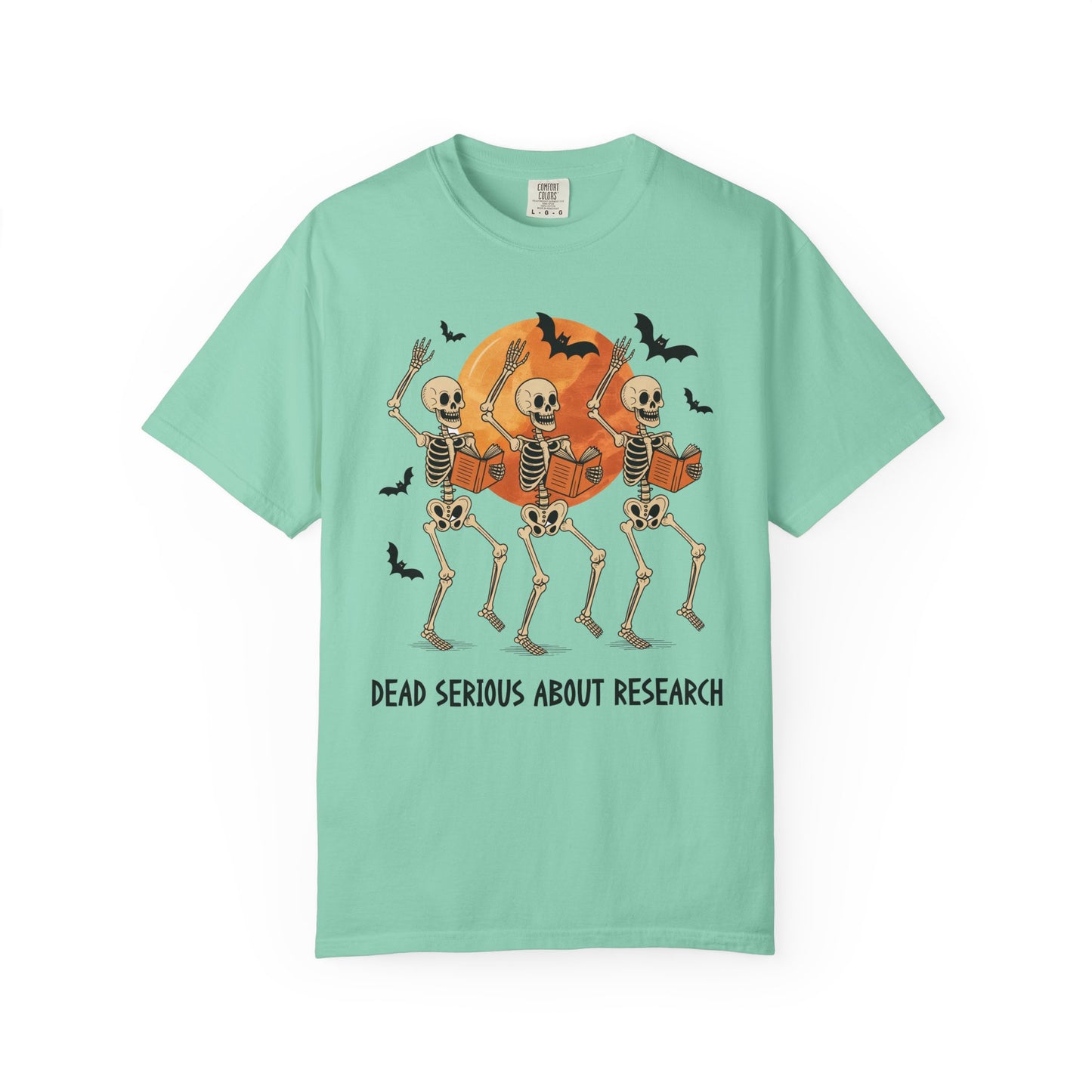 Dead Serious about Research Skeleton Halloween T-Shirt