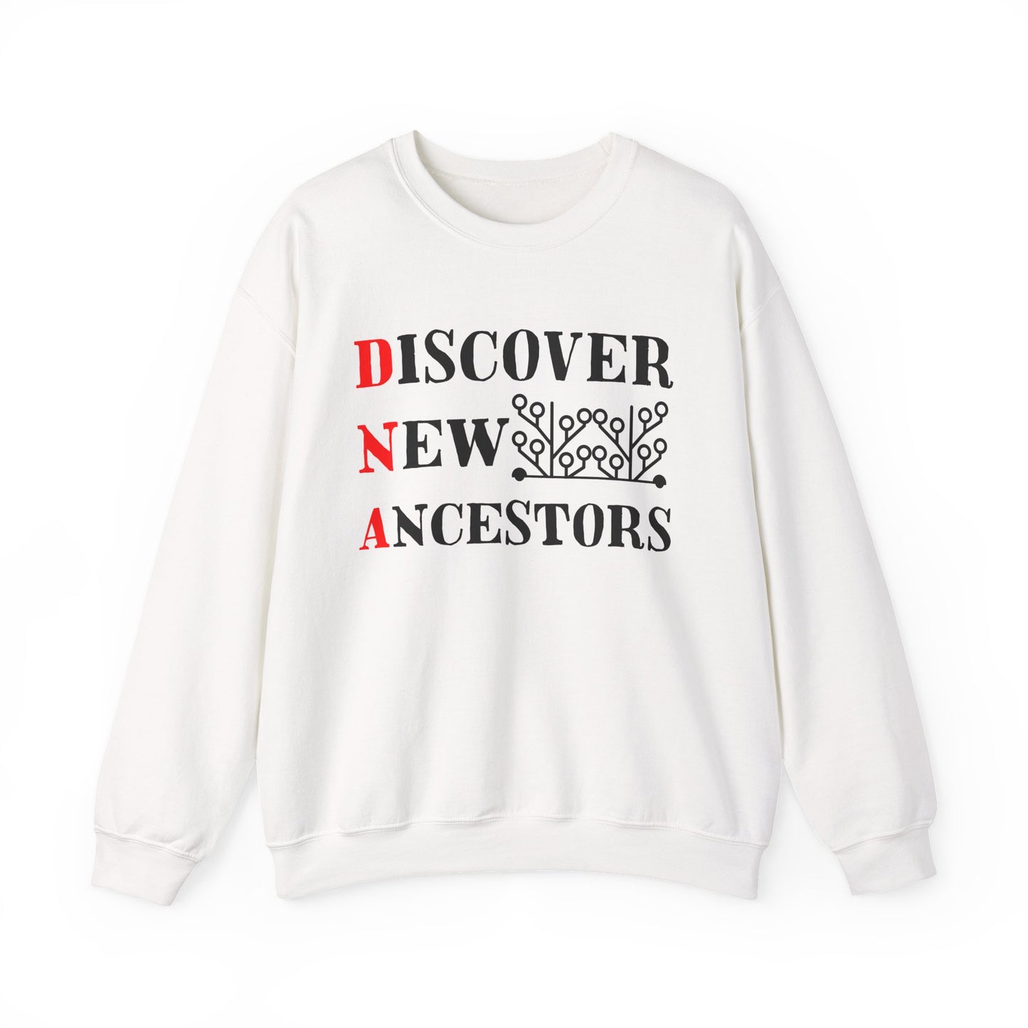 DNA - Discover New Ancestors Sweatshirt for Genealogy Fans