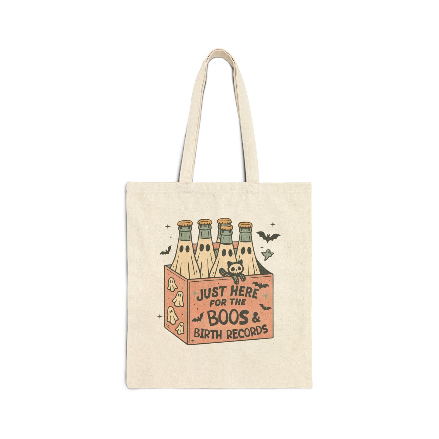 Just Here for the Boos and Birth Records Tote Bag