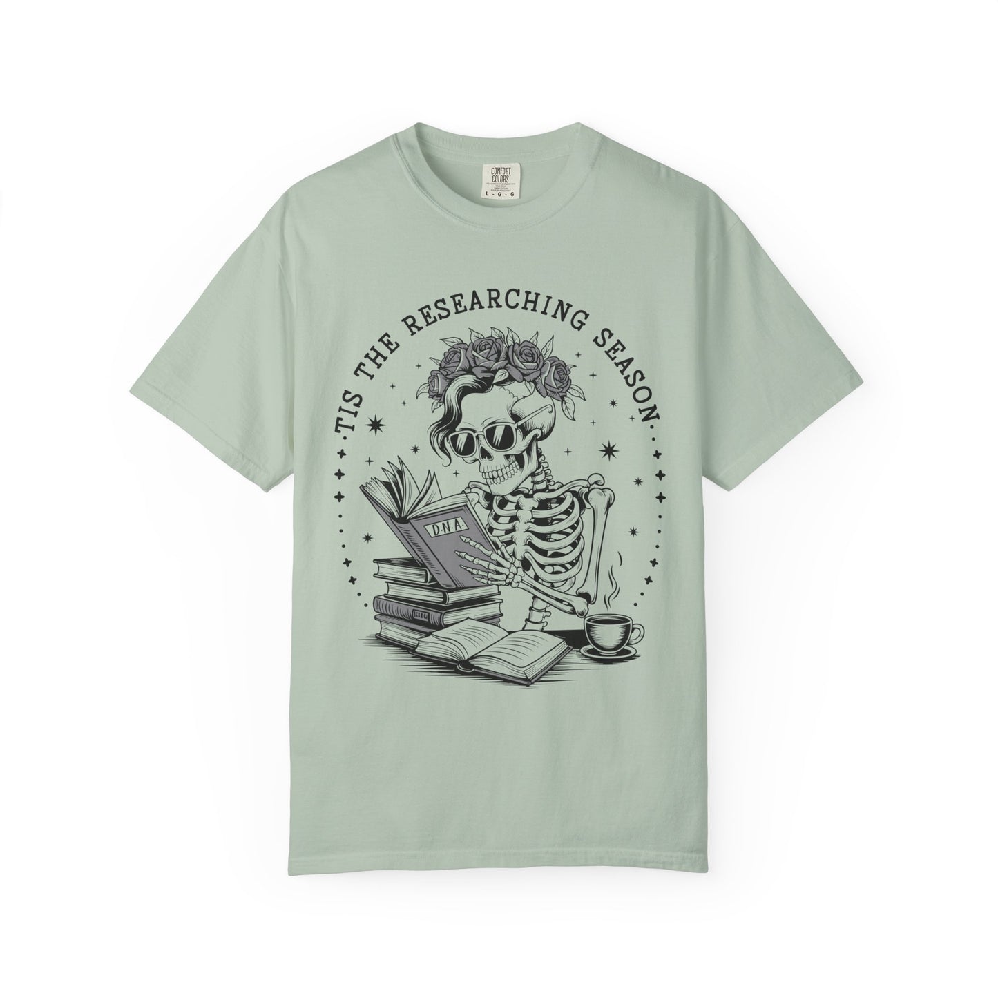 Tis the Researching Season Skeleton Shirt