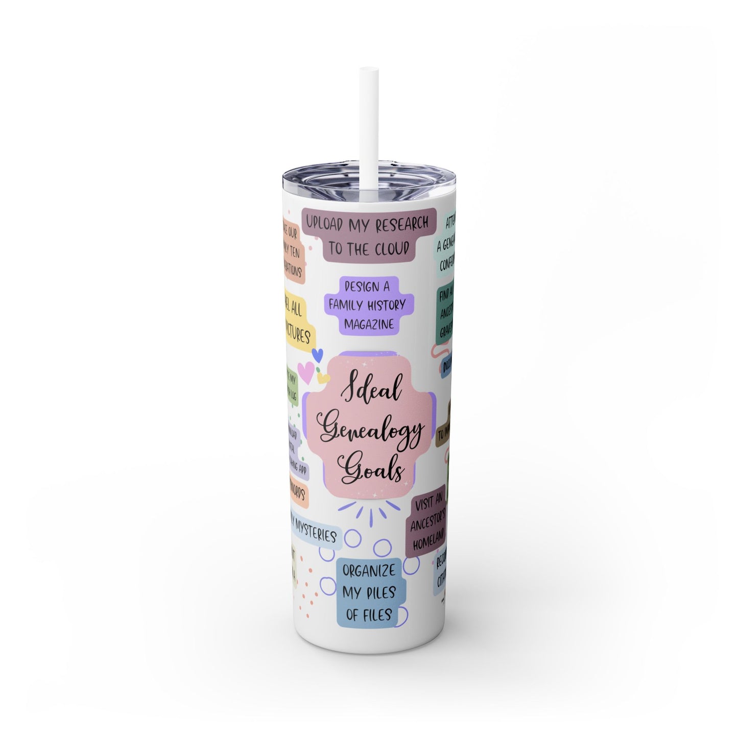 Genealogy Water Tumbler for Conferences