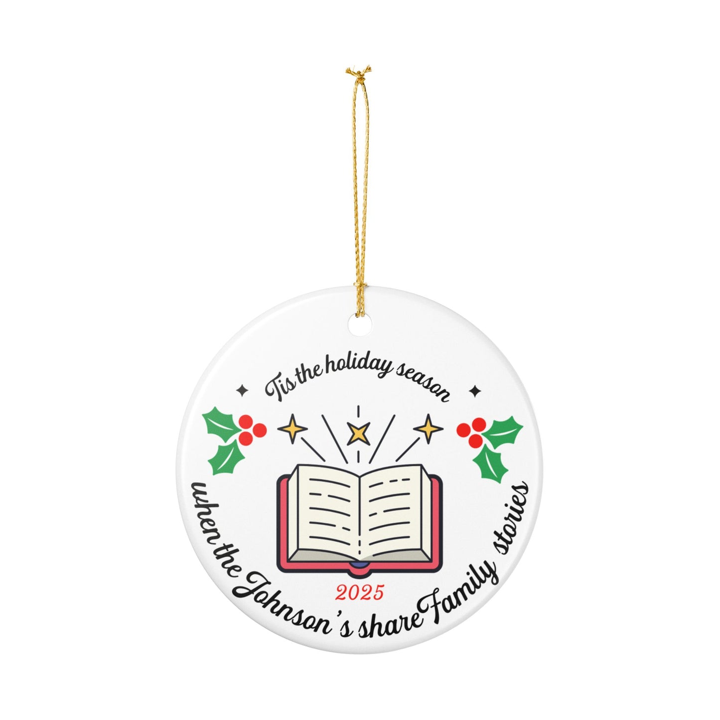 Personalized Christmas Season Story Ornament
