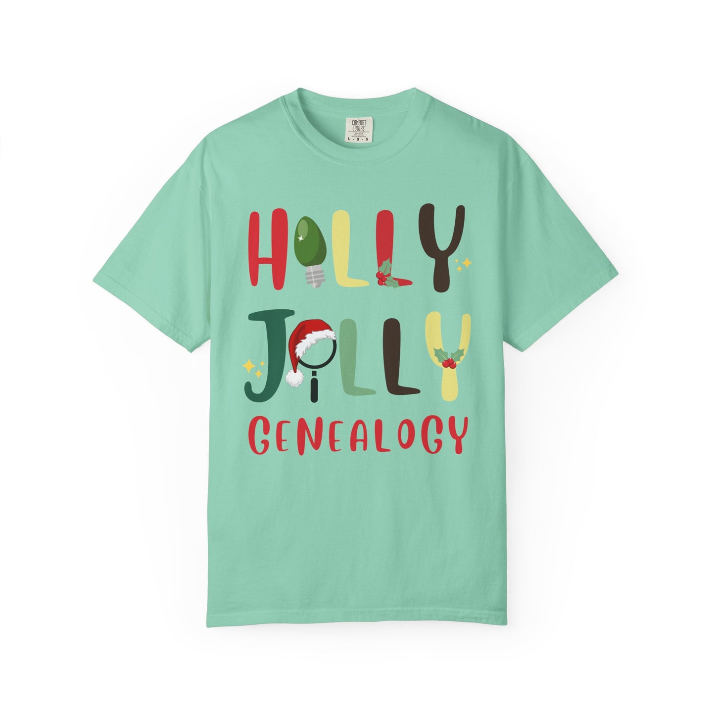 Holly Jolly Genealogy Christmas T-Shirt
